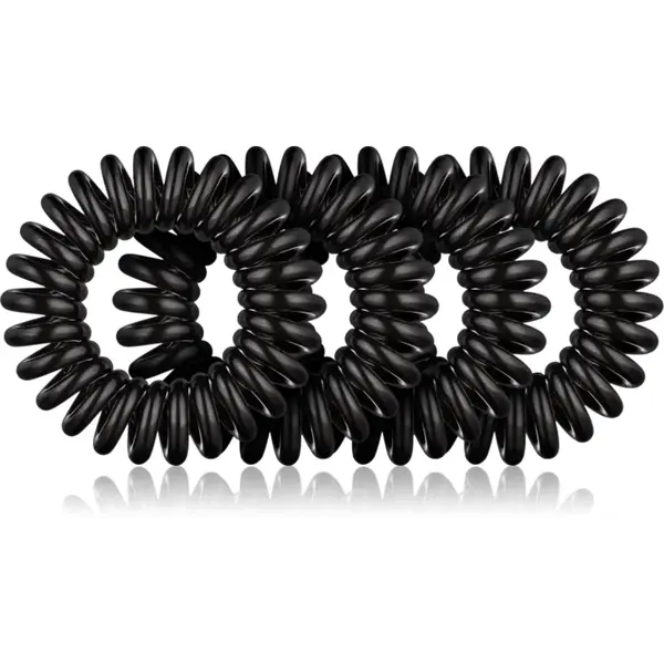 BrushArt Hair Rings Elastice pentru par Black 4 buc