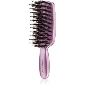 BrushArt Hair Vent blowdry hairbrush with boar bristles perie de par cu peri de nailon și de mistreț