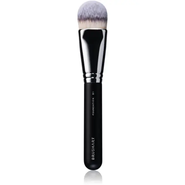 BrushArt Professional B1 Flat foundation brush pensula pentru aplicarea produselor cu consistenta lichida sau cremoasa B1 1 buc