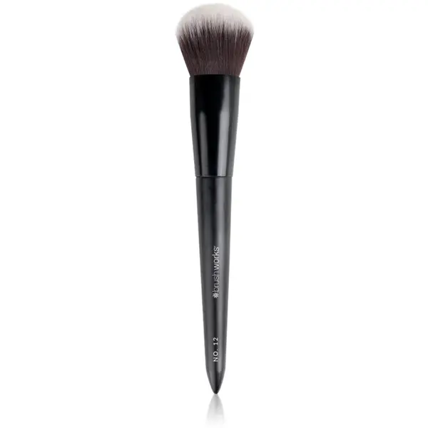 Brushworks Back Comb Brush pensula pentru aplicare fard obraz tip NO. 12 1 buc