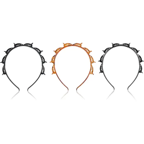 Brushworks Butterfly Clip Headbands bentiță pentru păr 3 buc
