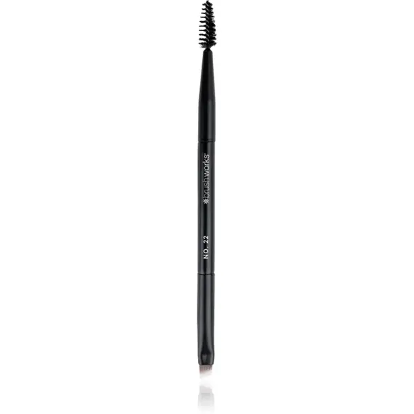 Brushworks Double Ended Brow Brush And Spoolie perie de sprâncene cu două capete NO. 22 1 buc