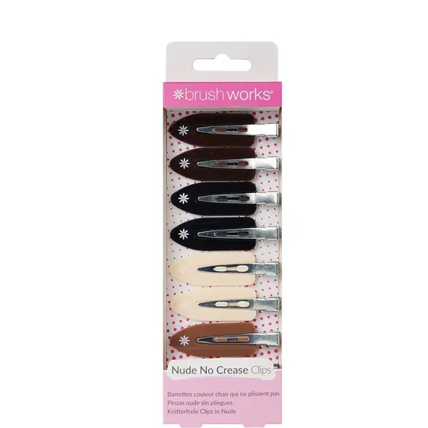 Brushworks Nude No Crease Hair Clips