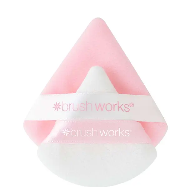 Brushworks Triangular Powder Puff Duo