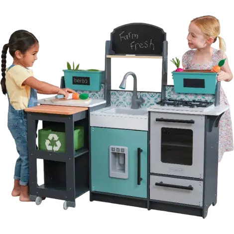 Bucatarie de joaca din lemn Garden Gourmet