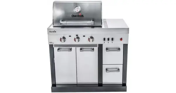 Bucatarie exterioara modulara Char-Broil Ultimate 3200 140906 TRU-Infrared gratar pe gaz 3 arzatoare inox non-magnetic