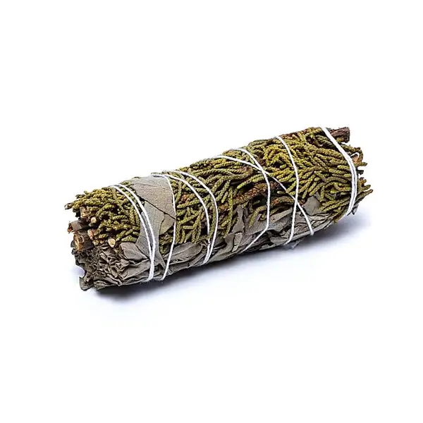 Buchet de salvie albă cu ienupăr