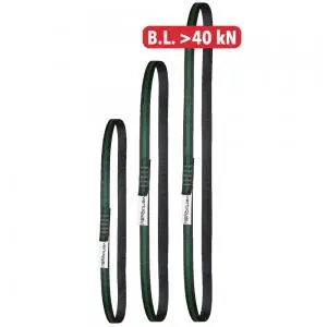 Bucla de ancorare 35 cm latime, culoarea negru, Vertiqual ANILLO, L 60 cm 60 cm, NEGRU