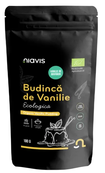 Budinca de vanilie fara gluten, 100g, Niavis