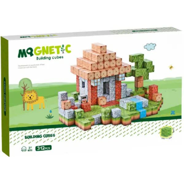 Bufnitel Cuburi magnetice - In natura 312 piese (2 cm)