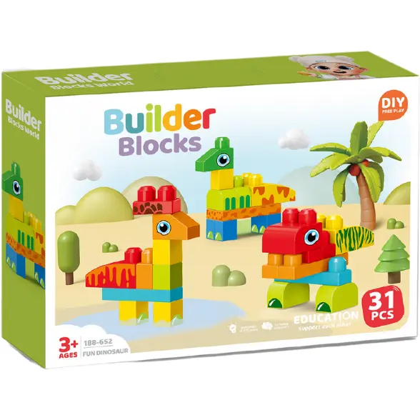 Bufnitel Set de constructie STEAM - Dinozauri haiosi (31 piese)