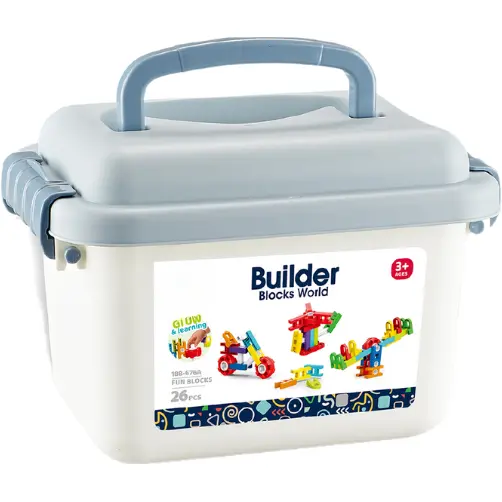 Bufnitel Set de constructie STEAM in cutiuta - Fun Blocks (26 piese)