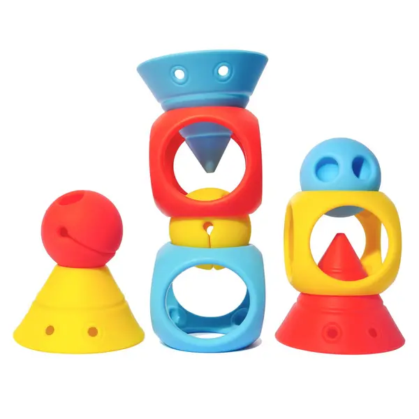 Building Genius, set senzorial pentru bebelusi, Moluk multicolor