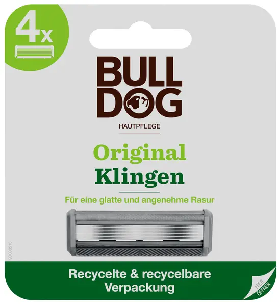 Bulldog Original Lame de rezervă pentru sistemul de ras din bambus, 4 buc