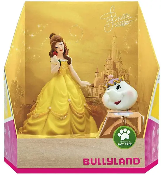 Bullyland Frumoasa si Bestia - Set de figurine Belle si Miss Potts