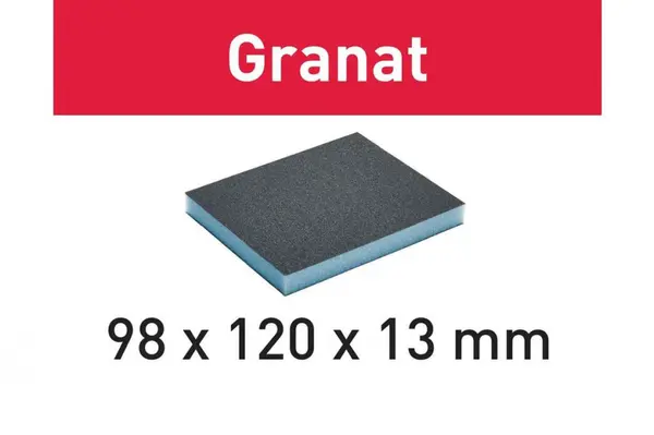 Burete de şlefuit 98x120x13 220 GR/6 Granat