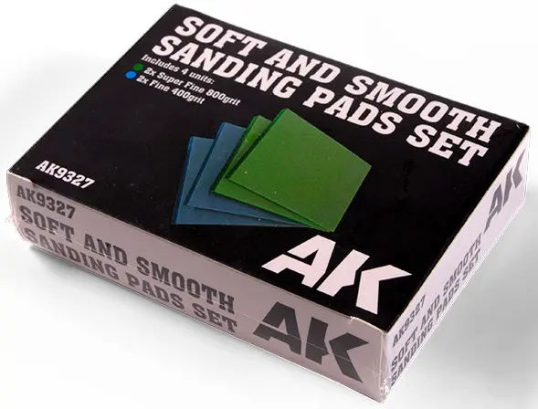 Burete de șmirghel moale și neted AK Interactive - Soft And Smooth Sanding Pads Set, 4 buc. (AK9327)
