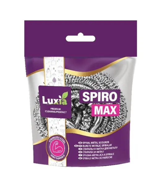 Burete pentru vase Luxia metalic spiralat 1 buc Burete pentru vase Luxia metalic spiralat 1 buc
