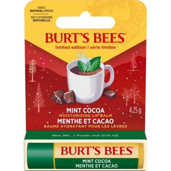 Burt’s Bees Festive Balsam de buze hidratant aroma Mint Cocoa 4.25 g