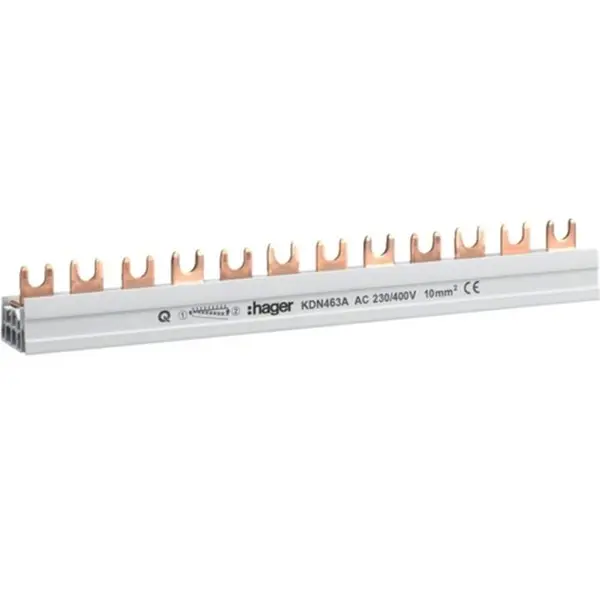 Busbar 4P 12M 63A furca Hager KDN463A
