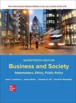 Business and Society: Stakeholders Ethics Public Policy ISE. 17 ed, Paperback/***