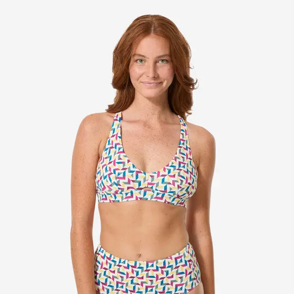 Bustieră de baie surf Agatha Mosaic Bej Damă