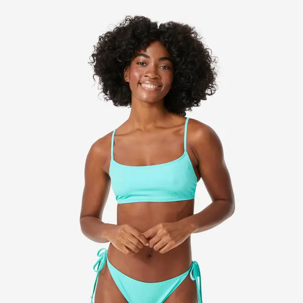 Bustieră de baie surf Bralette Albastru deschis Damă