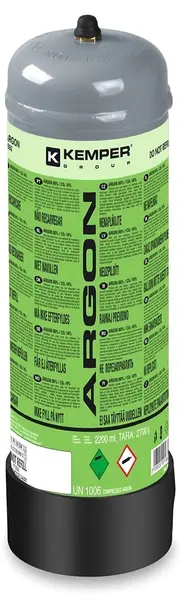 Butelie cu argon Kemper – 5692, 2,2 l, 110 bar