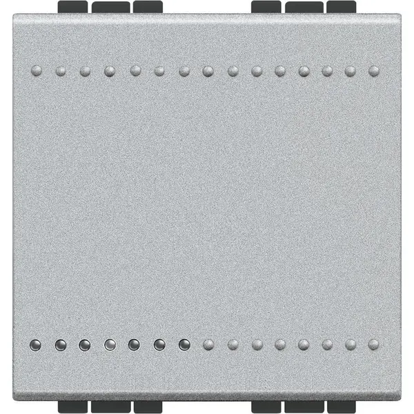 Buton cu revenire 2 module 10A Bticino Living Light NT4005M2N, argintiu