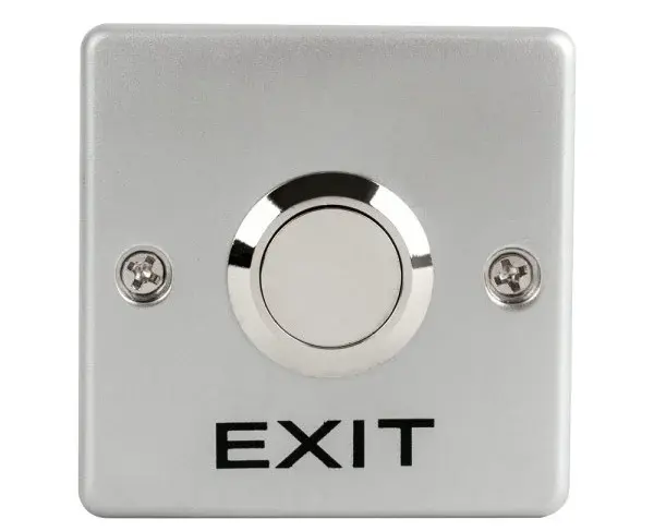 Buton de iesire aplicabil, actionare prin apasare, NO/NC, aliaj de zinc, Safer PBK-G-19SS-2