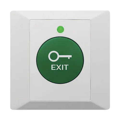 Buton de iesire din plastic, profil ingust, LED, buzzer CSB-86G-LED