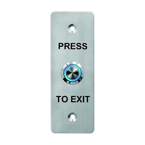 Buton de iesire, montaj ingropat, inox, LED, NO-NC-COM, IP65, 115 x 40 mm CSB-408LW