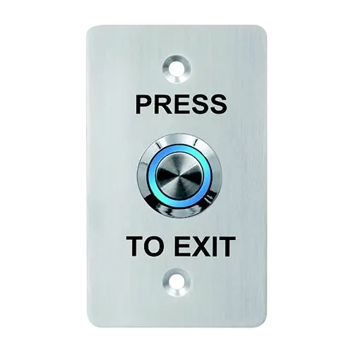 Buton de iesire, montaj ingropat, inox, LED, NO-NC-COM, IP65, 85 x 50 mm CSB-508LW