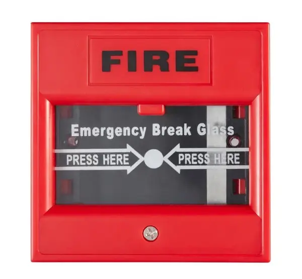 Buton de urgenta incendiu Hikvision DS-K7PEB(Red), NO/NC/COM, 36V DC, rosu