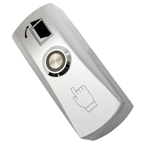 Buton iesire aplicabil din metal, cu LED CSB-805L
