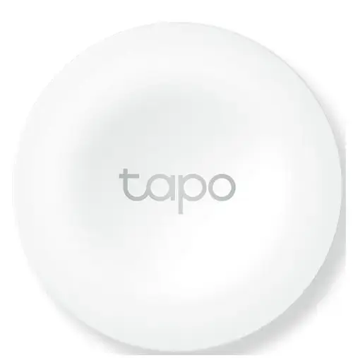 Buton inteligent TP-LINK Tapo S200B, necesita hub Tapo H100 pentru functionare, programare prin smartphone aplicatia Tapo, 1 x baterie CR2032, WiFi (Alb)