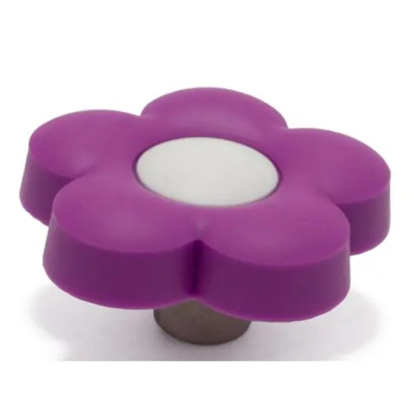 Buton Mobilier Copii Floricica Mov, 45x45x24 mm