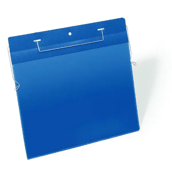 Buzunar logistic clema metalica Durable A4 landscape PP 50 bucati/set albastru Buzunar logistic clema metalica Durable A4 landscape PP 50 bucati/set albastru