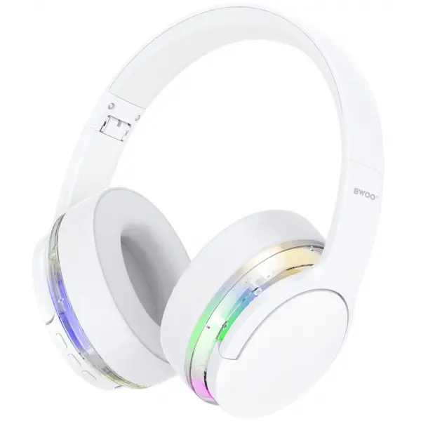 BWOO Casti Handsfree Bluetooth BWOO BO-BW587, A2DP, ANC, Alb