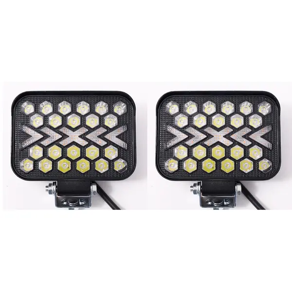 BZRSH Dual Vision 4 Inch Set 2 Proiectoare LED Off-Road Flash Flow Constant Alb Amber