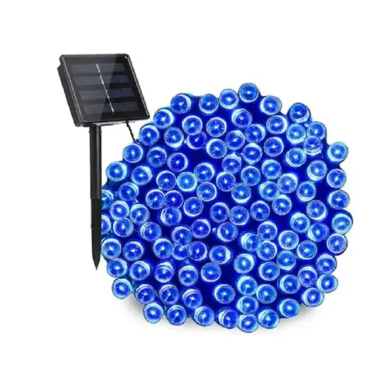 BZRSH Ghirlanda Luminoasa Solara Gradina 10m 100 LED Albastru