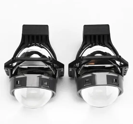 BZRSH Kit 2x Lupe Bi-LED 3 Inch 20000 Lumeni 100W-120W Faza Scurta Faza Lunga Universal