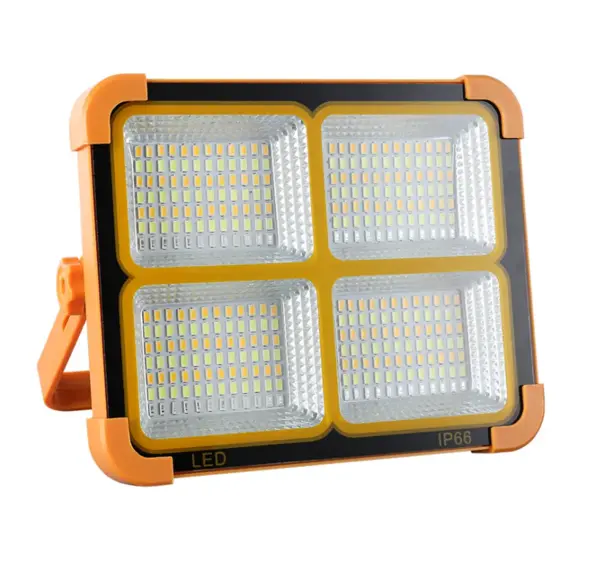 BZRSH Proiector LED Portabil 500W IP66 336 LED Solar USB 12000mAh
