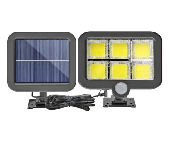 BZRSH Proiector Solar 120 LED COB Senzor Lumina Miscare Instalare Usoara Exterior
