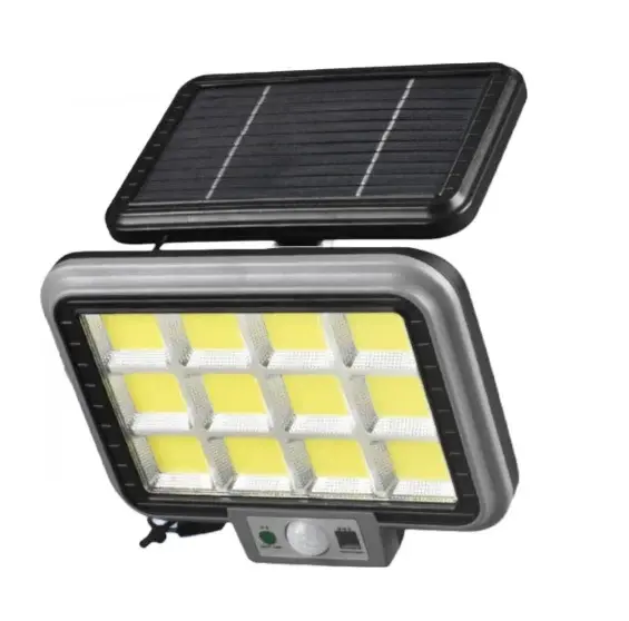 BZRSH Proiector Solar 288LED COB 50W Senzor Miscare Telecomanda 3 Moduri Cablu 4.6m