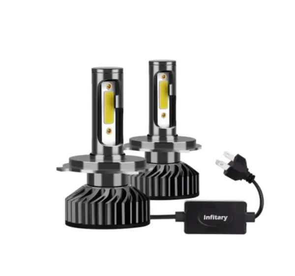 BZRSH Set 2 Becuri LED Auto F2 H7 H11 H1 H4 100W 10000LM Ventilator H11
