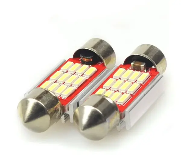 BZRSH Set 2 Becuri LED CANBUS C5W 31 36 39 41mm 5W 300lm Sofit Plafoniera 39 mm