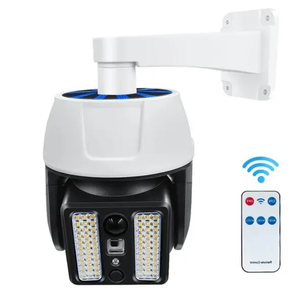BZRSH Set 2 Camere False Supraveghere Solar 66 LED Senzor Miscare ABS IP65