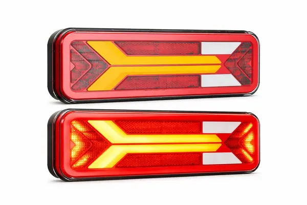 BZRSH Set 2 Lampi LED Spate 24V 5 Functii Remorca Camion 283x100x33mm Semnalizare Dinamica