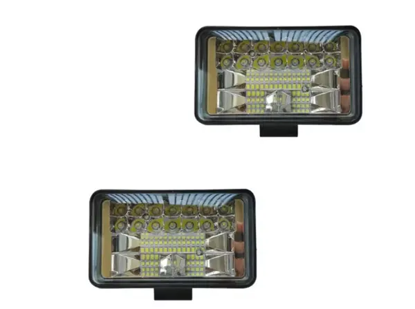 BZRSH Set 2x Proiector LED Off-Road 126W 2 Faze 36 SMD 10800 Lumeni 6500K IP67